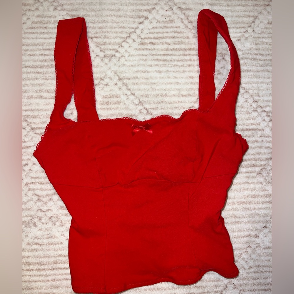 Bershka Red Women's Top